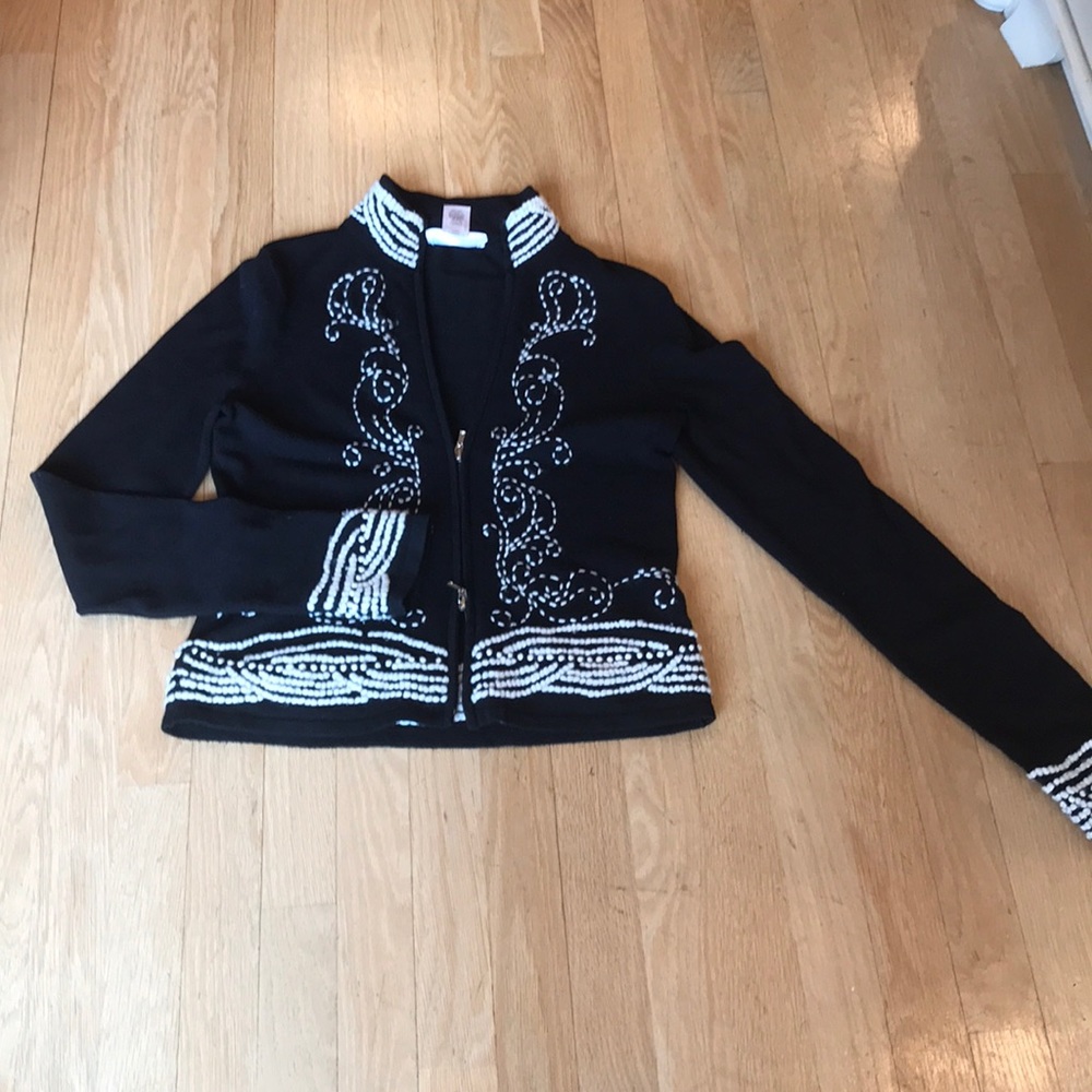 White House Black market zip jacket medium